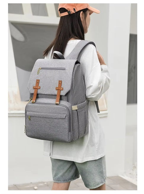 Curvear Diaper Bag Backpack, Maternity Nappy Changing Bags Multifunction Waterproof Travel Back Pack with Stroller Straps, Unisex and Stylish.