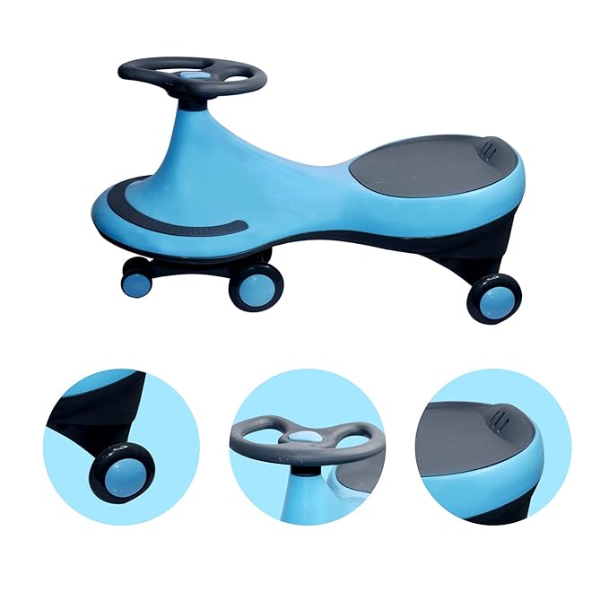 Curvear Ride on Cars for Kids/Baby Magic Car Swing Car | Twister Magic Car with PU Led Wheels| | Ride on Swing Magic Car for Kids 3 to 8 Years Boys Girls.