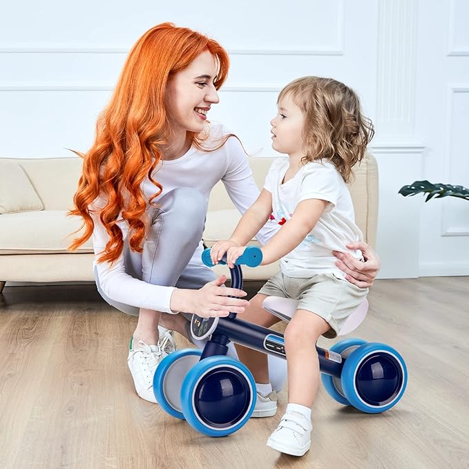 Curvear Baby Balance Bike Toddler Balance Bike Toys for 1 Year Old Boys Girls Birthday Gifts, Ride On Toys for Toddlers 12-36 Month Boys Girls, Baby Walker No Pedal with 4 Wheels.