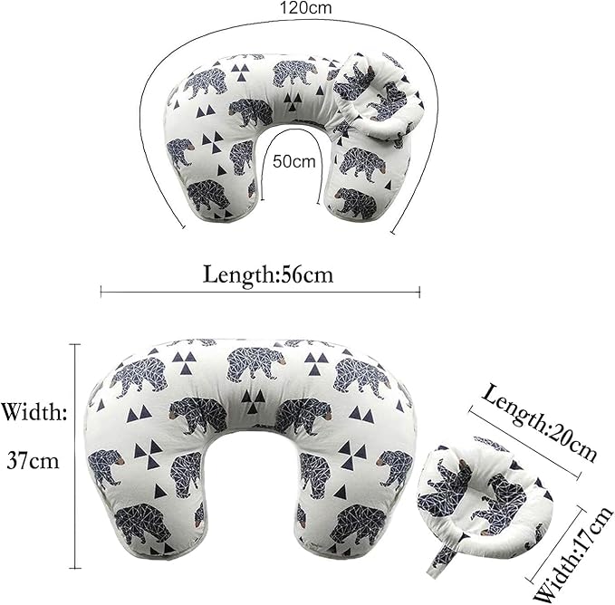 Curvear U shape mon lactation baby head protection nursing pillow avoid babies choking for breast milk.
