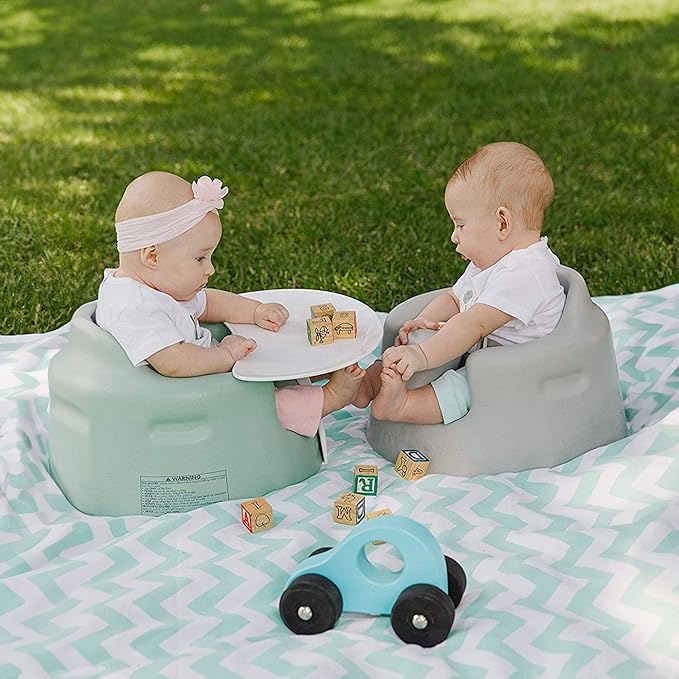 Curvear Portable Baby Floor Seat with Tray, Infant Sit-Up Activity Chair for Eating, Playtime, and Support, Easy Travel.