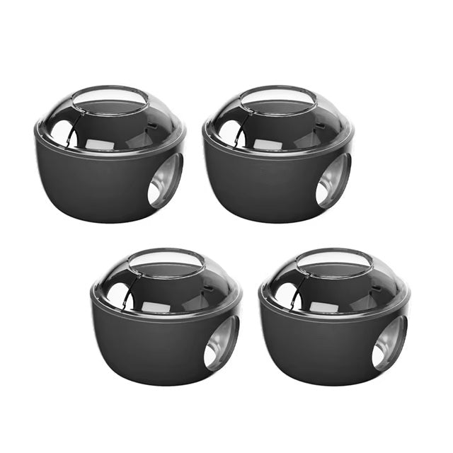 Curvear 4 Pcs Transparent Safety Door Knob Covers for Toddler, Childproof Door Locks, Easy to Install.