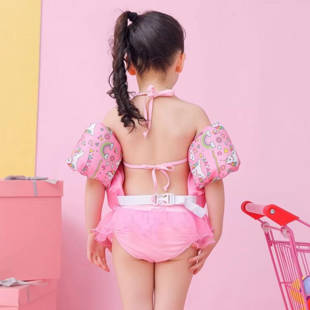 CURVEAR®️Baby Swim Rings Foam Cartoon Arm Sleeve Ring Floating Vest Garment Floating Kids Safety Life Vest Children's Swim Life Jackets