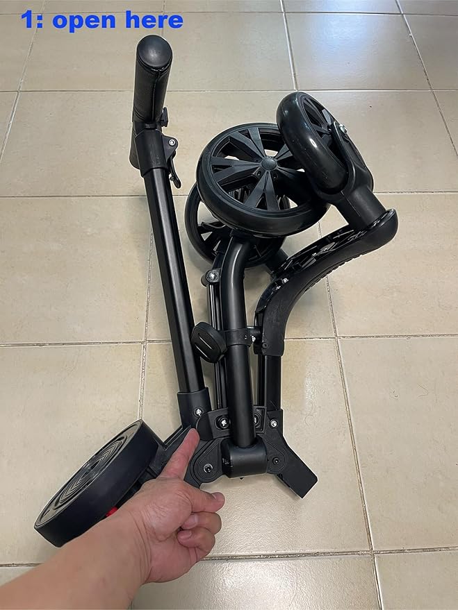 Baby Stroller with 360 Degree Rotation, Travel-Friendly with Reversible Seat and Non-Slip Comfortable Design - Great for On-the-Go Parents - Holds up to 15 kg - from Curvear .