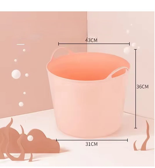 Curvear Children's Bath Tub Bath Tub, Large Children, Baby Baby Bath Tub Can Sit on The Hand Height Insulation Bath Bucket.