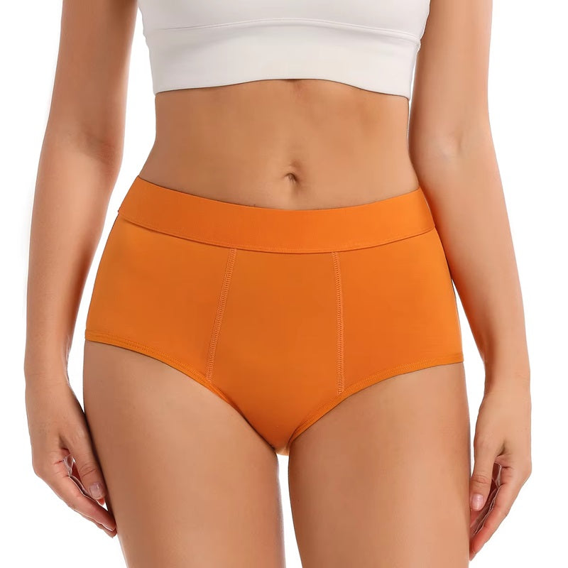 Women Colorful Organic Cotton Bamboo Culotte Menstrual Reusable Menstrual Underwear Leakproof Period Panties Heavy Flow.