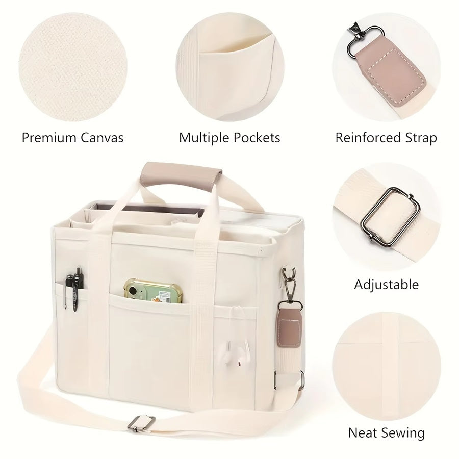 Curvear Stroller Bag Mommy Bag Diaper Bags Multi-function Canvas Baby Nappy Bag Large Capacity Outdoor Storage Nappy Bags.
