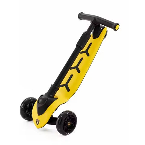Curvear Scooter for Kids Ages 3-7 - Kids Scooters with Light Up Wheels & LED Deck, 3 Wheel Scooter for 3+ Year Old Girl Boy, 4 Level Height Adjustable Foldable Children Scooter Toddler Scooter