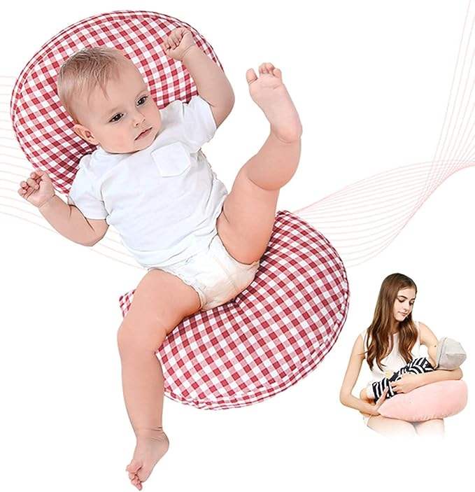 Curvear Simple Pure Color Cotton Linen Pregnancy Pillow Pregnancy Side Sleeping Waist Support Pillow Universal U-shaped Maternity Pillow.