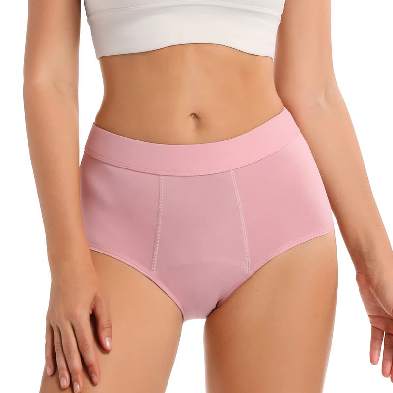 Women Colorful Organic Cotton Bamboo Culotte Menstrual Reusable Menstrual Underwear Leakproof Period Panties Heavy Flow.