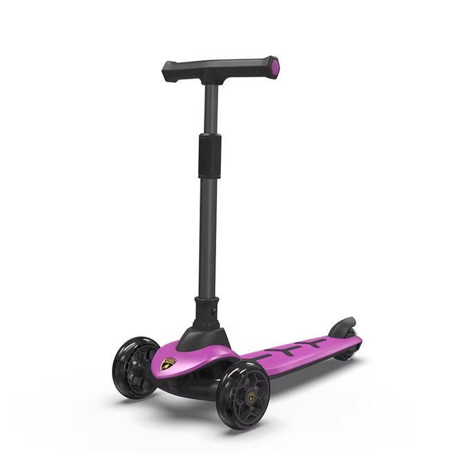 Curvear Scooter for Kids Ages 3-7 - Kids Scooters with Light Up Wheels & LED Deck, 3 Wheel Scooter for 3+ Year Old Girl Boy, 4 Level Height Adjustable Foldable Children Scooter Toddler Scooter
