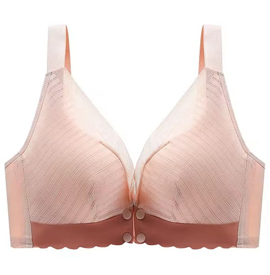 Nursing Underwear, Women's Gathering Anti-sagging Thin Breathable Postpartum Breastfeeding Bra, Plus-size Pregnant Women.