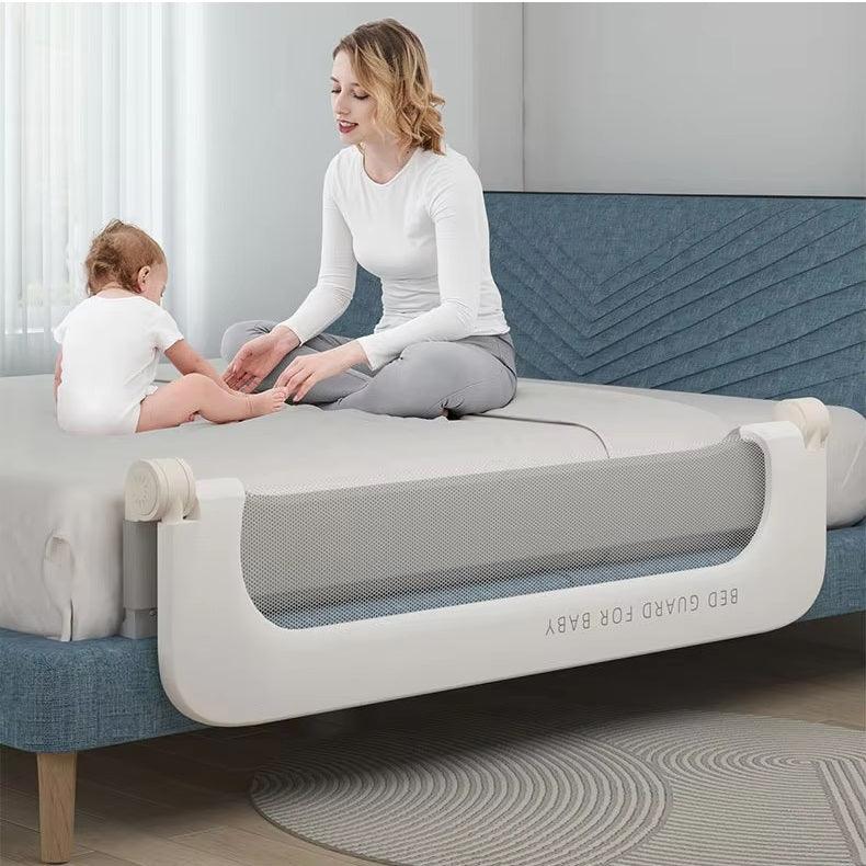 CURVEAR®️120CM Baby Safety Bed Rail, Child Safety Bedside Barrier, Adjustable Bed Fence for Toddler Protection and Safety.