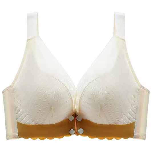 Nursing Underwear, Women's Gathering Anti-sagging Thin Breathable Postpartum Breastfeeding Bra, Plus-size Pregnant Women.