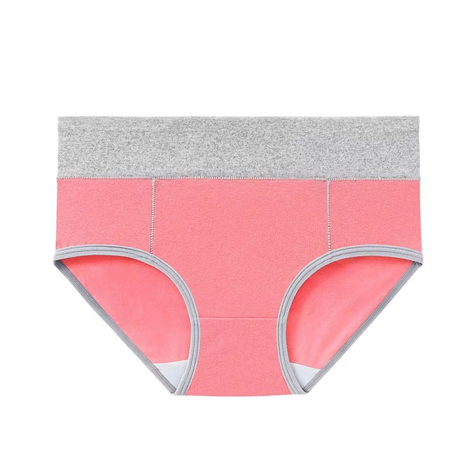 Curvear High Waist Large Plus Size Basic 100% Cotton Underpants Panties Custom Underwear Briefs for Women Ladies. 2 set