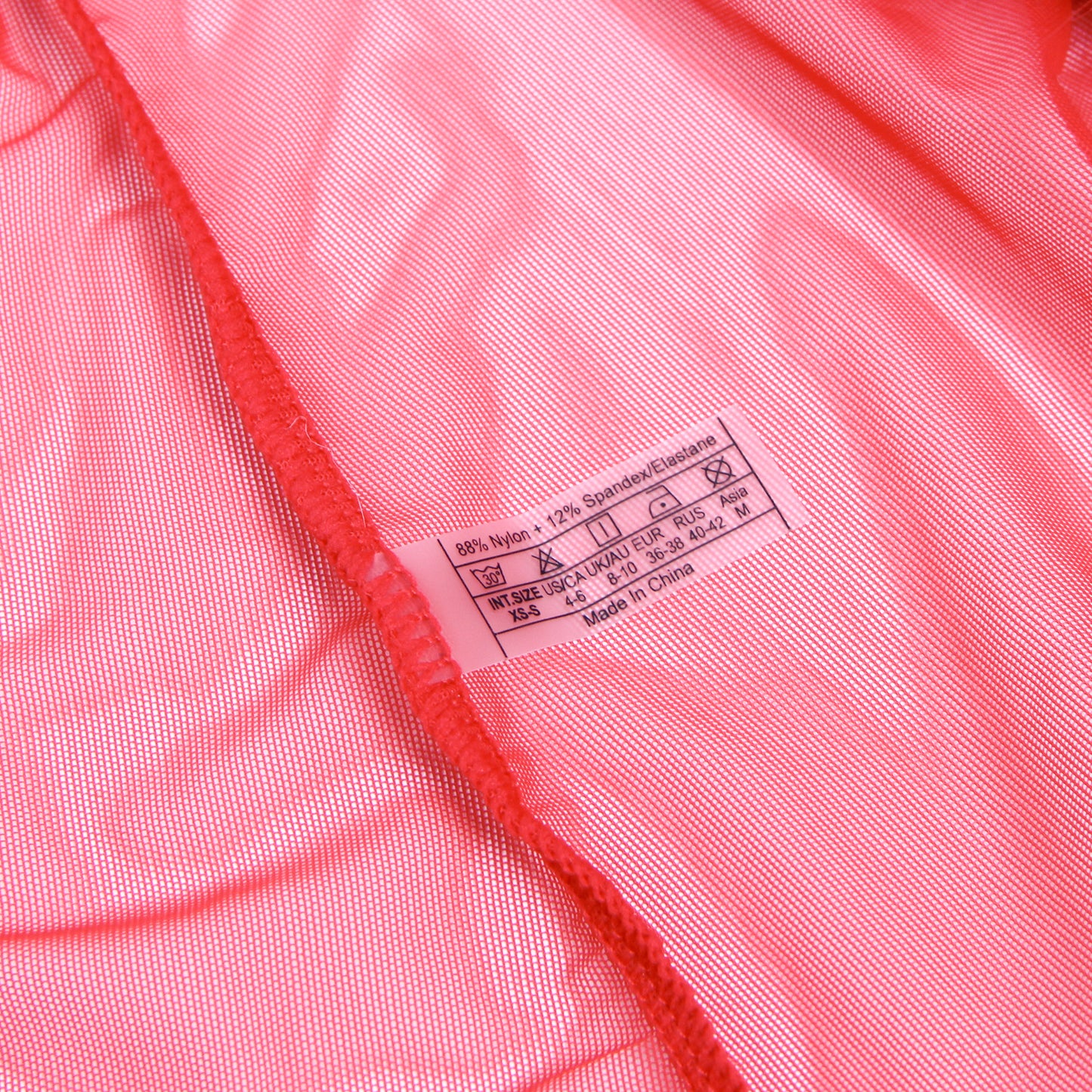 Sexy Red Sheer Mesh Lingerie Robe for Women with Satin Belt & Faux Fur Trim | Transparent Nightwear for Honeymoon, Valentine, Bedroom & Romantic Nights