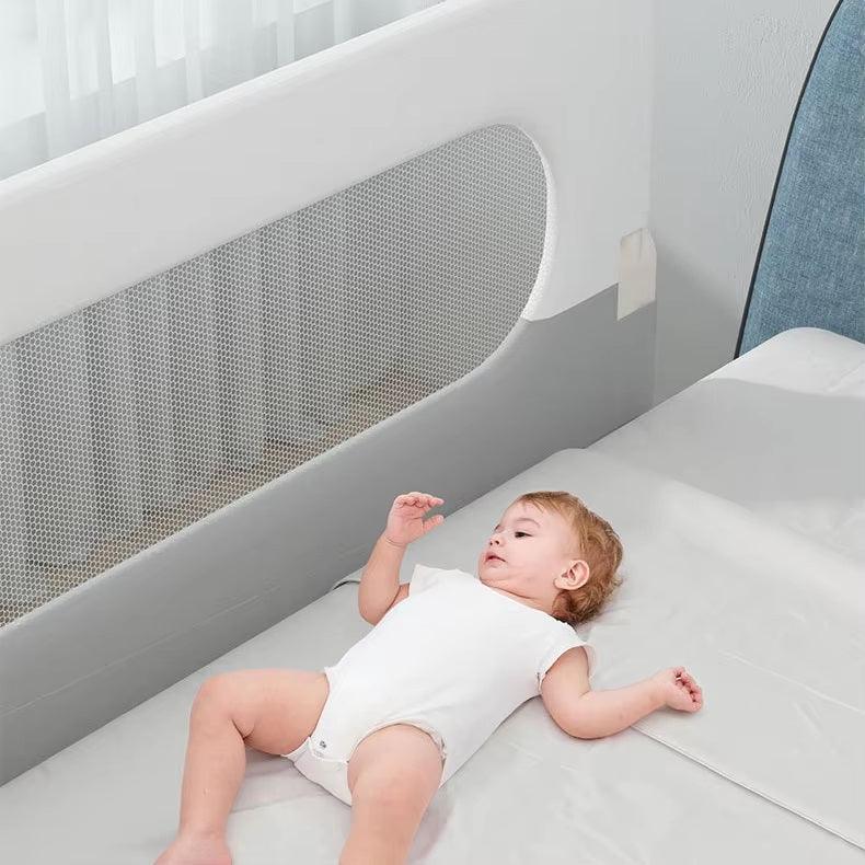 CURVEAR®️120CM Baby Safety Bed Rail, Child Safety Bedside Barrier, Adjustable Bed Fence for Toddler Protection and Safety.