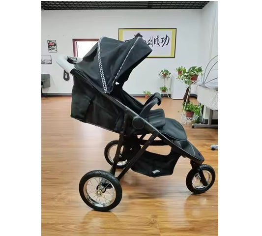 Curvear 2025 Foldable Baby Stroller, 3-Wheel Carrycot Jogger, Travel System with Easy Fold, Smooth Ride, and Comfort for Newborns and Toddlers.
