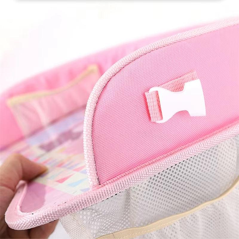 CURVEAR ®️Multifunctional Cartoon Car Safety Seat Tray Waterproof Stroller Holder Kids Toys Food Drink Table Portable Car Baby Seat Table
