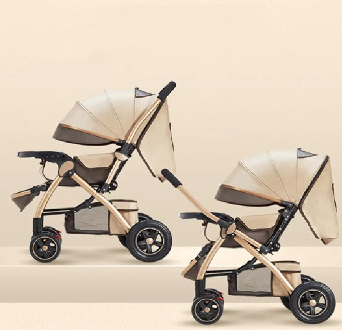 Curvear 0-4 Years Toddler Stroller Reversible Handle Jogger Trolley With Large Storage Basket For 0-4 Years Old Babies Newborn Infant Kid.