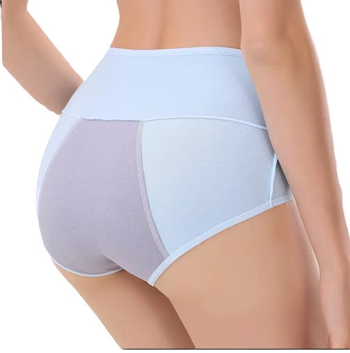 Curvear High Waist Large Plus Size Basic 100% Cotton Underpants Panties Custom Underwear Briefs for Women Ladies. 2 set