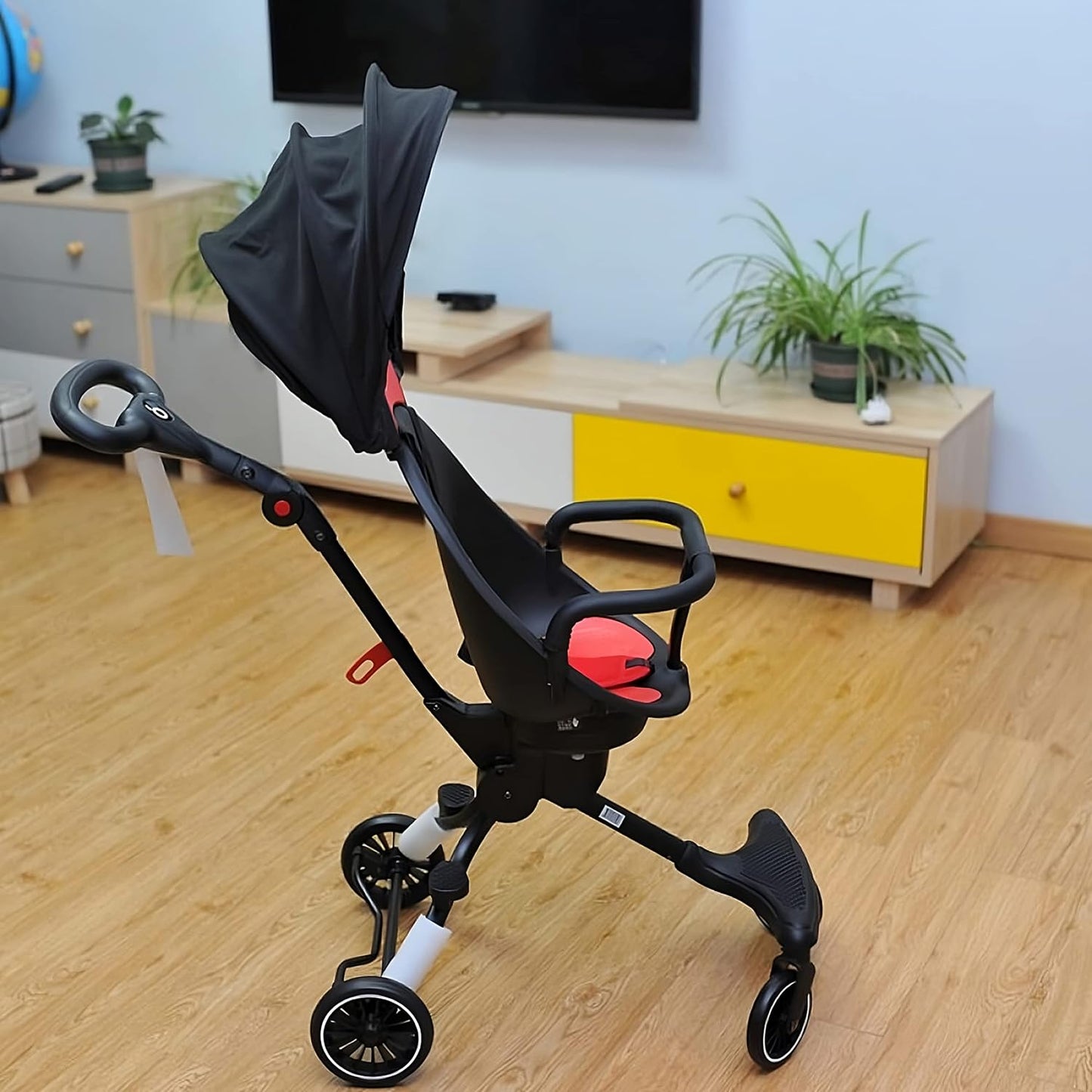 Baby Stroller with 360 Degree Rotation, Travel-Friendly with Reversible Seat and Non-Slip Comfortable Design - Great for On-the-Go Parents - Holds up to 15 kg - from Curvear .
