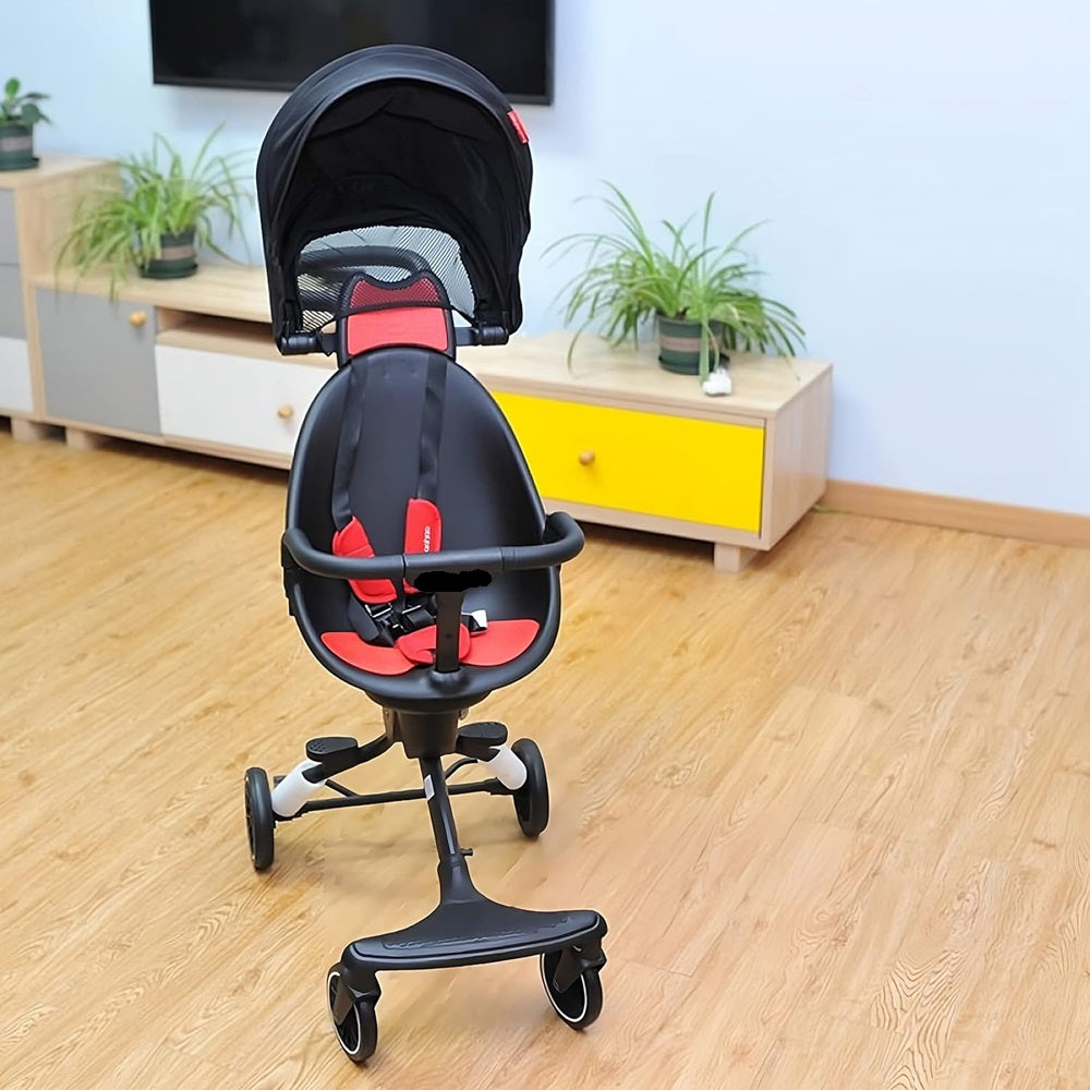 Baby Stroller with 360 Degree Rotation, Travel-Friendly with Reversible Seat and Non-Slip Comfortable Design - Great for On-the-Go Parents - Holds up to 15 kg - from Curvear .