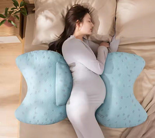 Curvear Modern Maternity Sleep Pillow, U-Shape Pregnancy Support Full Body Cushion for Belly, Waist, Leg, Side Lying Comfort.