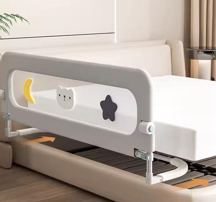 CURVEAR®️120CM Baby Safety Bed Rail, Child Safety Bedside Barrier, Adjustable Bed Fence for Toddler Protection and Safety.