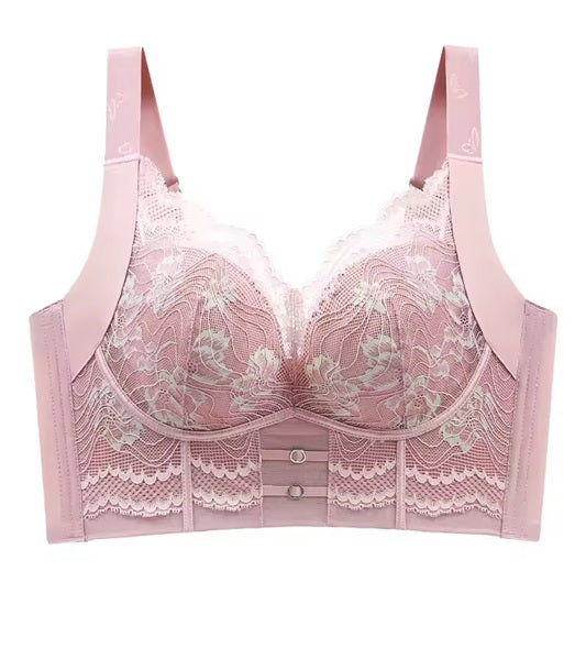 Curvear Women’s Wire-Free Push-Up Bras C/D Cups, 36-46, Red, Blue, Black, Comfortable Brassiere for Everyday Wear and Support.