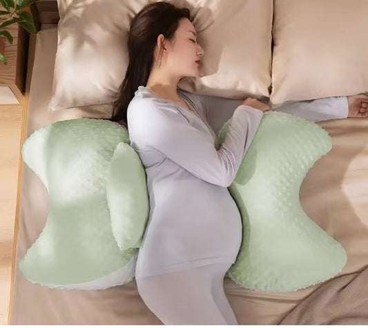 Curvear Modern Maternity Sleep Pillow, U-Shape Pregnancy Support Full Body Cushion for Belly, Waist, Leg, Side Lying Comfort.