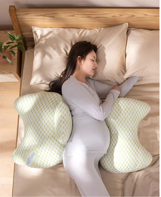 Curvear Modern Maternity Sleep Pillow, U-Shape Pregnancy Support Full Body Cushion for Belly, Waist, Leg, Side Lying Comfort.