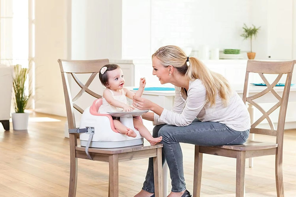 Curvear Portable Baby Floor Seat with Tray, Infant Sit-Up Activity Chair for Eating, Playtime, and Support, Easy Travel.