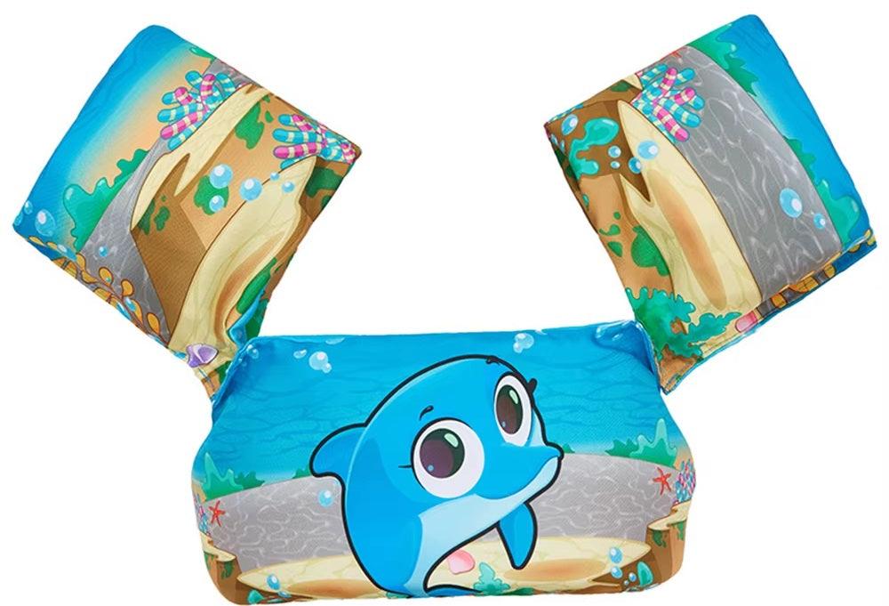 CURVEAR®️Baby Swim Rings Foam Cartoon Arm Sleeve Ring Floating Vest Garment Floating Kids Safety Life Vest Children's Swim Life Jackets