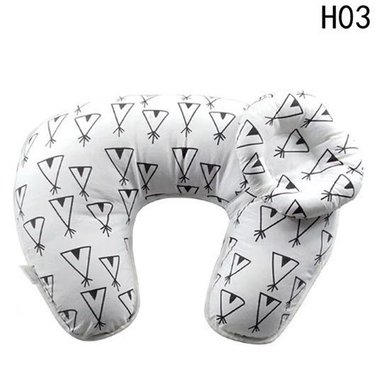 Curvear U shape mon lactation baby head protection nursing pillow avoid babies choking for breast milk.