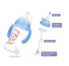 CURVEAR®️Handmade Adult Baby Pacifier - Cute Bunny Silicone Dummy with PP Milk Bottle for Boys & Girls