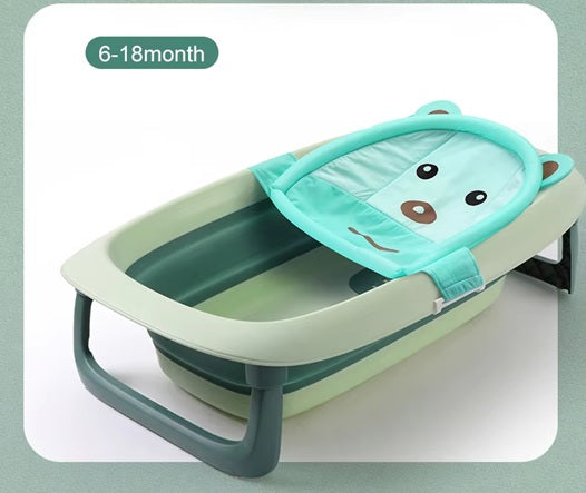 CURVEAR ®️Luxury Foldable Baby Bathtub – Portable, Collapsible, Top-Selling Plastic Bath for Newborns & Toddlers.