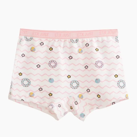 Curvear 5 Pcs Fashion Toddler Cartoon Underwear for Kids Girls Cotton Breathable Boxers Panties Teenage Lovely Apple Print Underpants. 5 pack