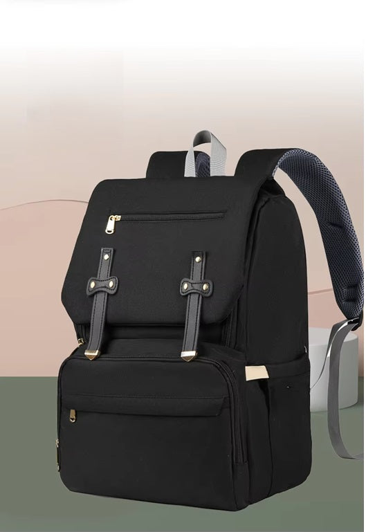 Curvear Diaper Bag Backpack, Maternity Nappy Changing Bags Multifunction Waterproof Travel Back Pack with Stroller Straps, Unisex and Stylish.