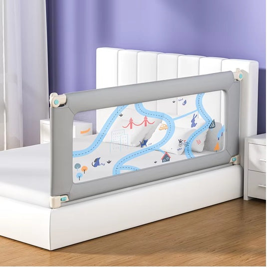 CURVEAR ®️Portable Guard Side Bed Fence – Protective Baby Bed Rail for Toddlers, Kids Safety Products, Bedroom Protection