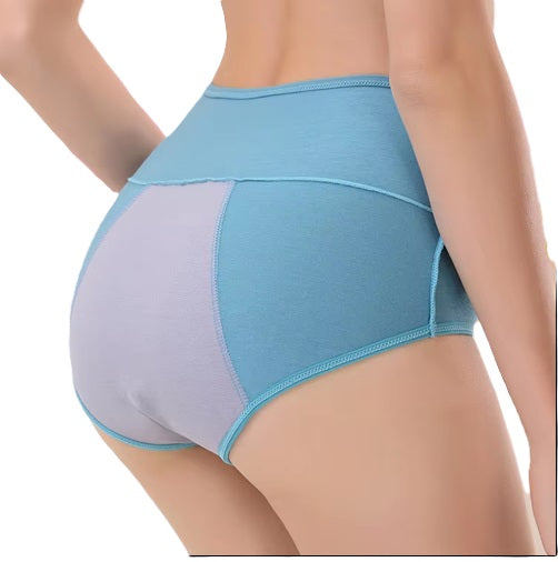 Curvear High Waist Large Plus Size Basic 100% Cotton Underpants Panties Custom Underwear Briefs for Women Ladies. 2 set