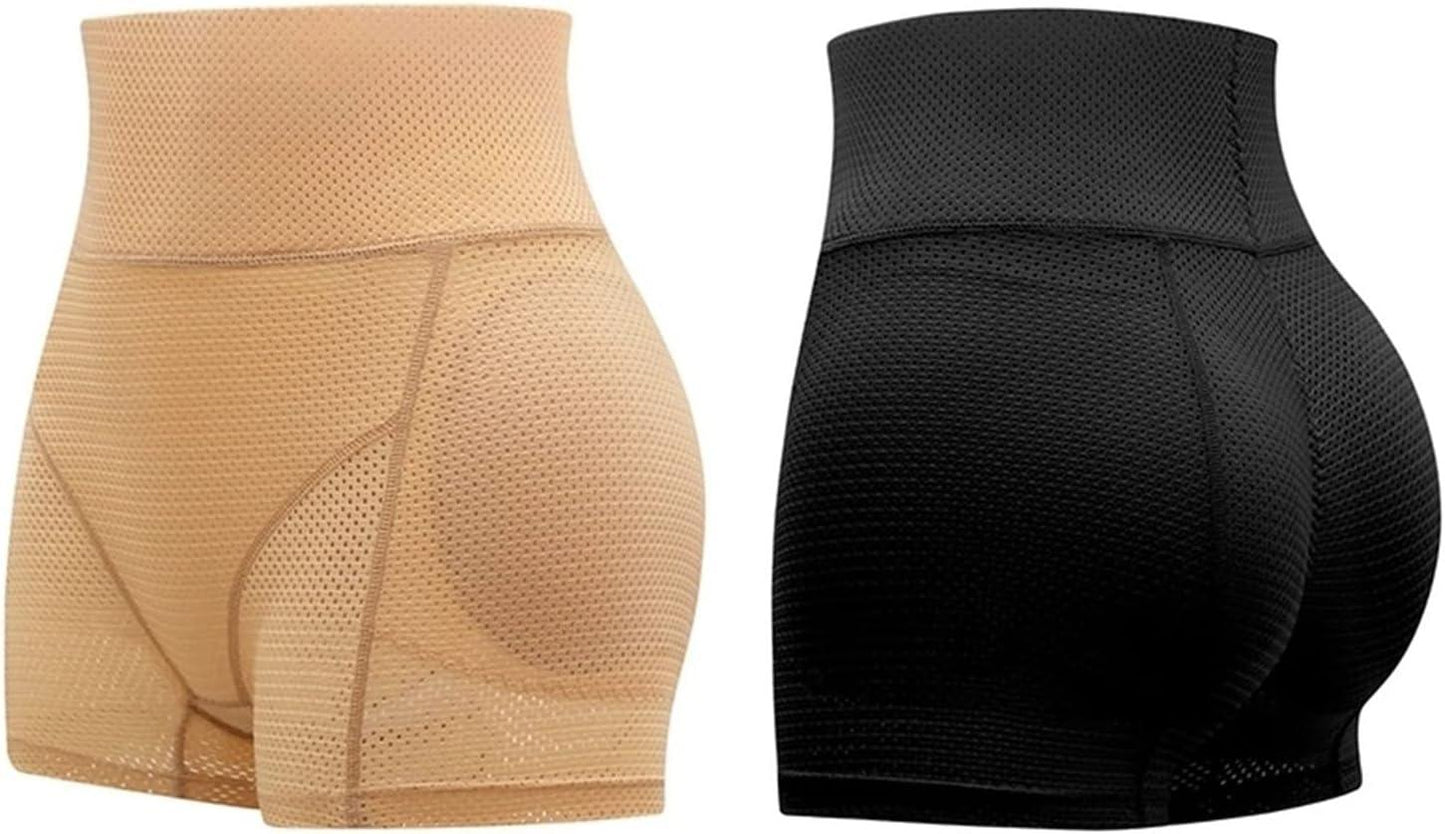 Curvear ®️Women and Girls Body Shaper Brief Girdle Padded Slimming Seamless Underwear Elastic Fake Butt Panties