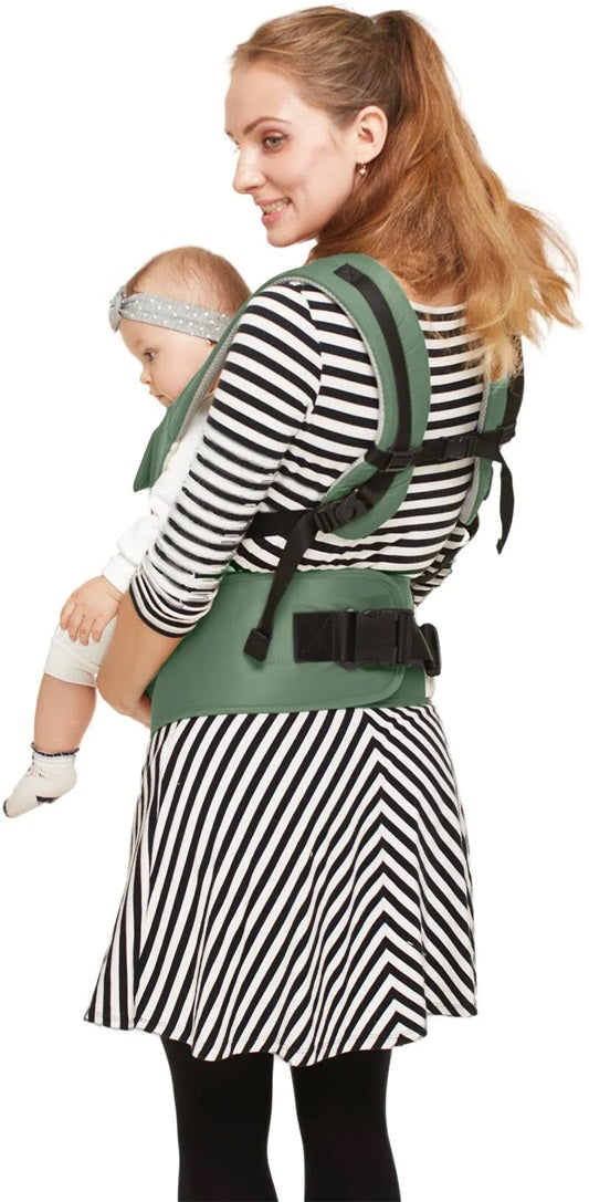 Curvear 6-in-1 Baby Carrier with Versatile Carrying Positions, Made from Soft and Breathable 100% Cotton Fabric for Comfort