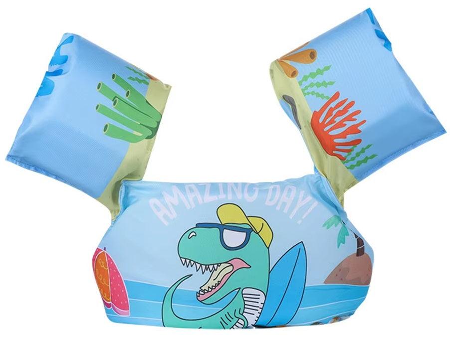 CURVEAR®️Baby Swim Rings Foam Cartoon Arm Sleeve Ring Floating Vest Garment Floating Kids Safety Life Vest Children's Swim Life Jackets