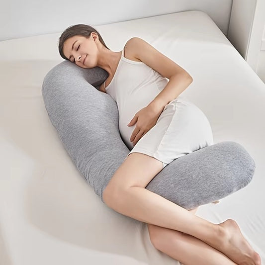 Curvear Pregnancy Pillows Side Sleeping J Shaped Maternity Pillow for Pregnant Women Portable Body Pillow with- Support Head Neck Belly.