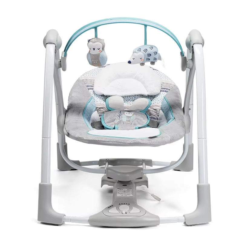 Curvear ®️Toddler Outdoor Sheep Lounge Rocker Chair with Vibration, Safety, Plastic Swing, Baby Bouncer for 1 Year Old.