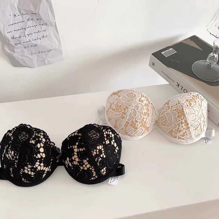 Women's Cotton Underwear Sexy Lace Brassiere Fashion Strapless Push Up Bra Backless Invisible Bra Female Sexy Lingerie Plus Size.