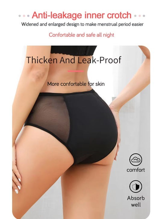 Curvear Menstrual Panties Leak Proof Women Underwear Period Panties For Women High-waisted.