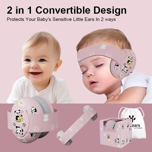 Curvear Infant Ear Protection Noise Cancelling Baby Ear Muffs Noise Cancelling Headphones Ear Muffs for Babies & Toddlers 0-3 Years.