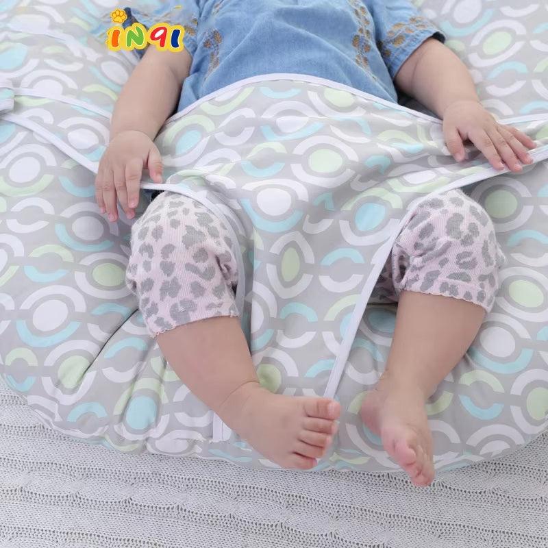 CURVEAR®️ Baby Feeding Chair Support Seat Sofa Portable Seat for Baby Comfortable Infant Sitting Chair Baby Crib Nursery Folding Kid Bed